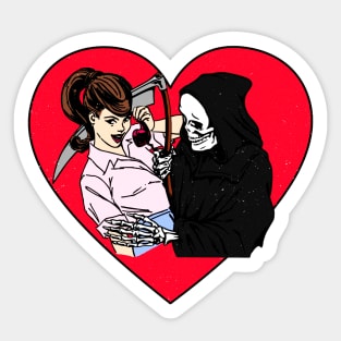 I Fell In Love With Death Itself - Retro Goth Sticker